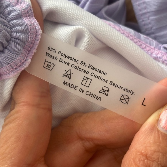 Lavender Ribbed Bikini Set - Picture 4 of 8